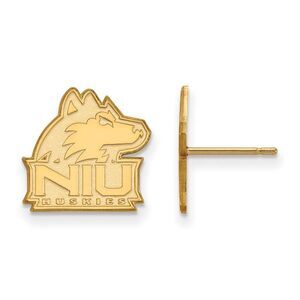14k Gold Plated Silver Northern Illinois University Post Earring